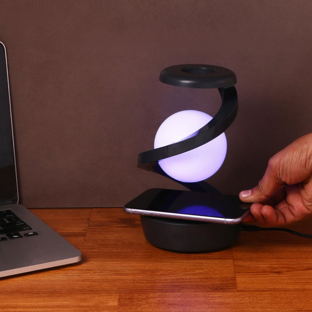 Floating Orb Lamp & Wireless Charger