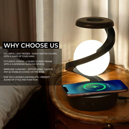 Floating Orb Lamp & Wireless Charger